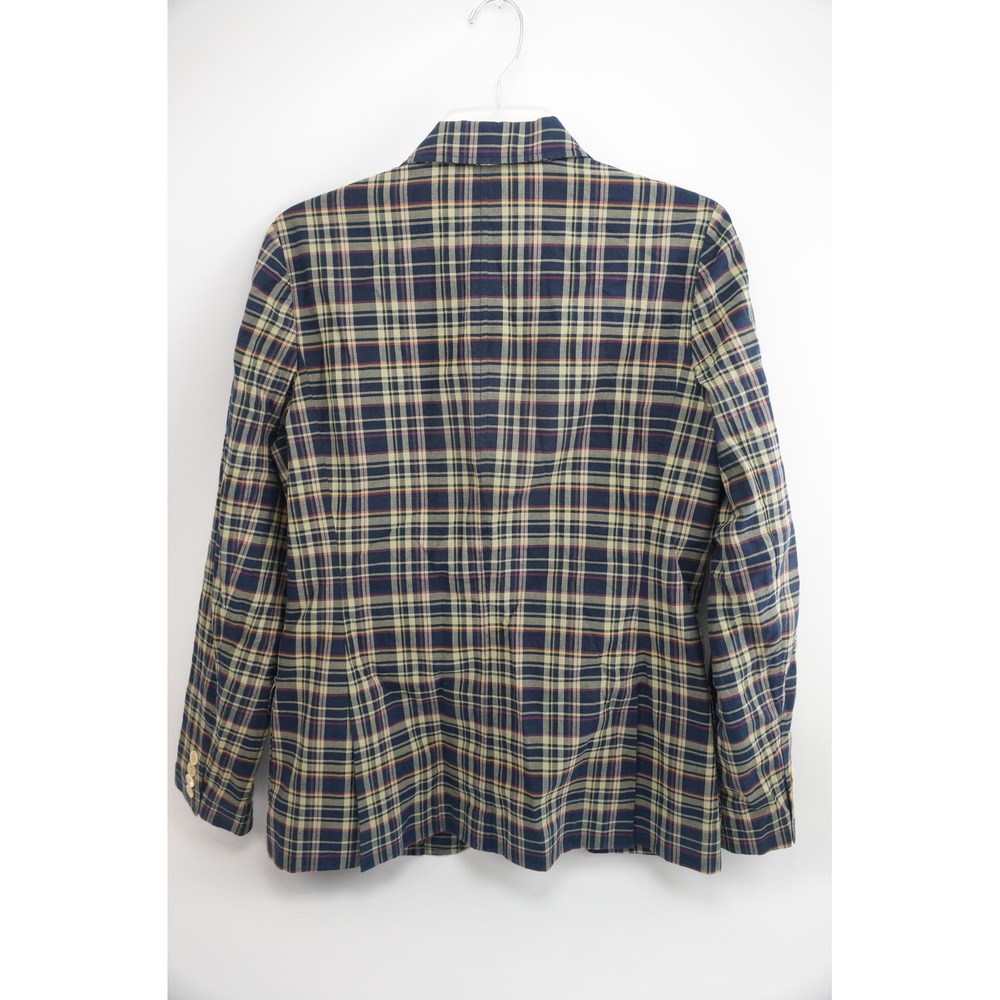Polo Ralph Lauren Blazer 8 Multicolor Plaid Crest Patch Cotton Jacket Excellent - Picture 7 of 7